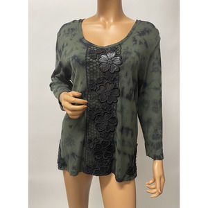 Nature Art Lynn Yang Blouse Size XL